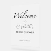 Zwart-wit Vrijgezellenfeest Acryl Welkomstbord Bord (Hoek)