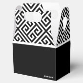 Zwart-wit vrijgezellenfeest cadeau doosje (Geopend)