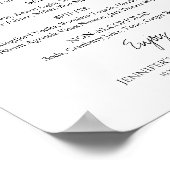 Zwart-wit Vrijgezellenfeest Drinken Menu Sign Poster (Hoek)