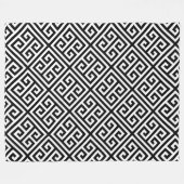 Zwart-wit vrijgezellenfeest fleece deken (Voorkant (Horizontaal))