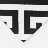 Zwart-wit vrijgezellenfeest fleece deken (Hoek)