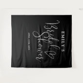 Zwart-wit Vrijgezellenfeest foto achtergrond Wandkleed (Voorkant (horizontaal))