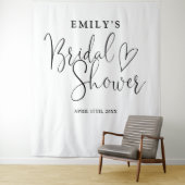 Zwart-wit Vrijgezellenfeest foto achtergrond Wandkleed (In situ)