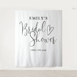 Zwart-wit Vrijgezellenfeest foto achtergrond Wandkleed