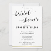 Zwart-wit Vrijgezellenfeest nodigt gouden lijnen u Kaart (Voorkant)