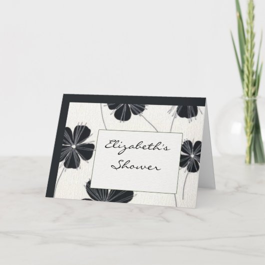  zwart-wit vrijgezellenfeest uitnodigen (Voorkant)