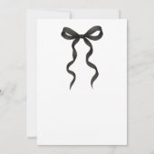 Zwart-wit Vrijgezellenfeest uitnodigen | Chic Mode Kaart (Achterkant)