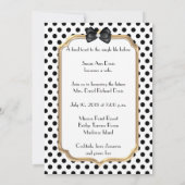 Zwart-wit vrijgezellenfeest uitnodiging (Achterkant)