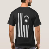 ZWART-WIT VRIJHEID PATRIOT DESIGN T-SHIRT (Achterkant)
