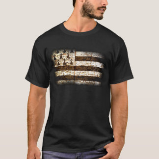 ZWART-WIT VRIJHEID PATRIOT DESIGN T-SHIRT