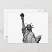 Zwart-wit Vrijheidsbeeld Briefkaart (Voorkant / Achterkant)