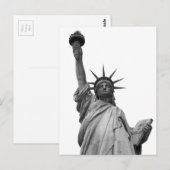 Zwart-wit Vrijheidsbeeld Briefkaart (Voorkant / Achterkant)