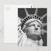 Zwart-wit Vrijheidsbeeld Briefkaart (Voorkant / Achterkant)