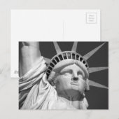 Zwart-wit Vrijheidsbeeld Briefkaart (Voorkant / Achterkant)