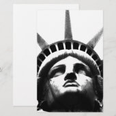 Zwart-wit Vrijheidsbeeld Briefpapier (Voorkant / Achterkant)