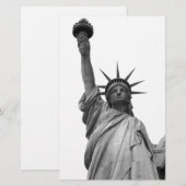 Zwart-wit Vrijheidsbeeld Briefpapier (Voorkant / Achterkant)