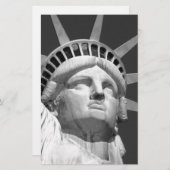Zwart-wit Vrijheidsbeeld Briefpapier (Voorkant / Achterkant)