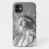 Zwart wit Vrijheidsbeeld Case-Mate iPhone Case (Achterkant)
