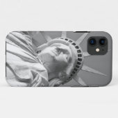 Zwart wit Vrijheidsbeeld Case-Mate iPhone Case (Achterkant (horizontaal))