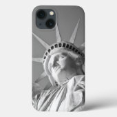 Zwart wit Vrijheidsbeeld Case-Mate iPhone Case (Achterkant)