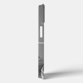 Zwart wit Vrijheidsbeeld Case-Mate iPhone Case (Achterkant / Rechts)