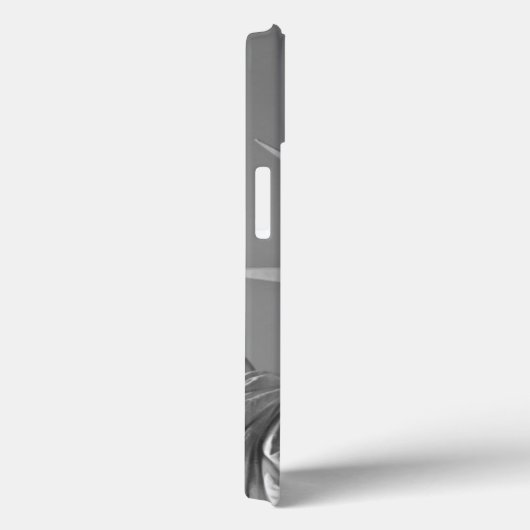 Zwart wit Vrijheidsbeeld Case-Mate iPhone Case (Achterkant / Rechts)