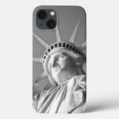 Zwart wit Vrijheidsbeeld Case-Mate iPhone Case (Achterkant)