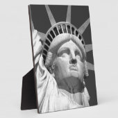 Zwart-wit Vrijheidsbeeld Fotoplaat (Zijkant)