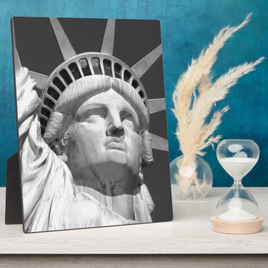 Zwart-wit Vrijheidsbeeld Fotoplaat (Zijkant)