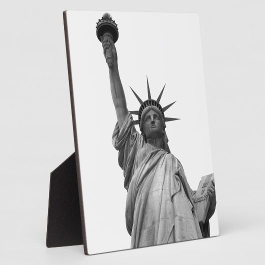 Zwart-wit Vrijheidsbeeld Fotoplaat (Zijkant)