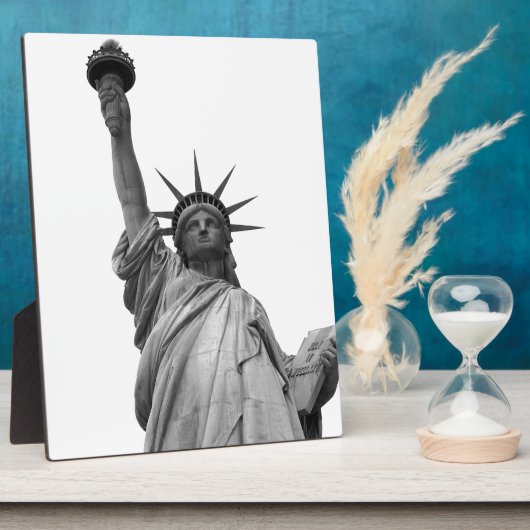 Zwart-wit Vrijheidsbeeld Fotoplaat (Zijkant)