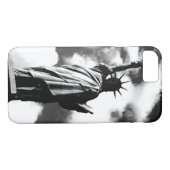 Zwart & Wit Vrijheidsbeeld iPhone 7 Hoesje (Achterkant (Horizontaal))