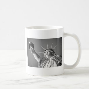 Zwart wit Vrijheidsbeeld Koffiemok