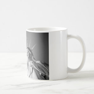 Zwart wit Vrijheidsbeeld Koffiemok