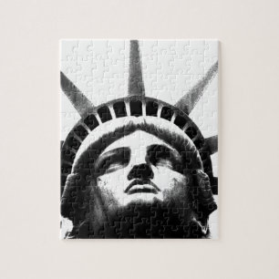 Zwart-wit Vrijheidsbeeld Legpuzzel