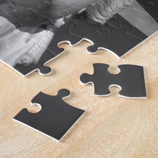 Zwart-wit Vrijheidsbeeld Legpuzzel (Zijkant)