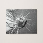 Zwart wit Vrijheidsbeeld Legpuzzel (Horizontaal)