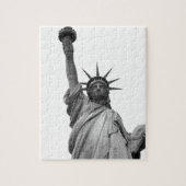 Zwart-wit Vrijheidsbeeld Legpuzzel (Verticaal)