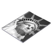 Zwart-wit Vrijheidsbeeld Notitieboek (Linkerzijde)