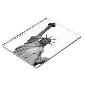 Zwart-wit Vrijheidsbeeld Notitieboek (Linkerzijde)