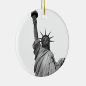 Zwart-wit Vrijheidsbeeld Ornament (Rechts)