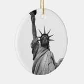 Zwart-wit Vrijheidsbeeld Ornament (Rechts)