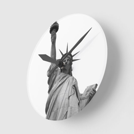 Zwart-wit Vrijheidsbeeld Ronde Klok (Hoek)