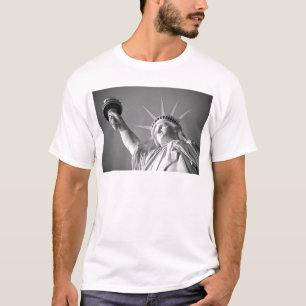 Zwart wit Vrijheidsbeeld T-shirt