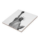 Zwart-wit Vrijheidsbeeld Tegeltje (Zijkant)