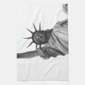 Zwart-wit Vrijheidsbeeld Theedoek (Verticaal)