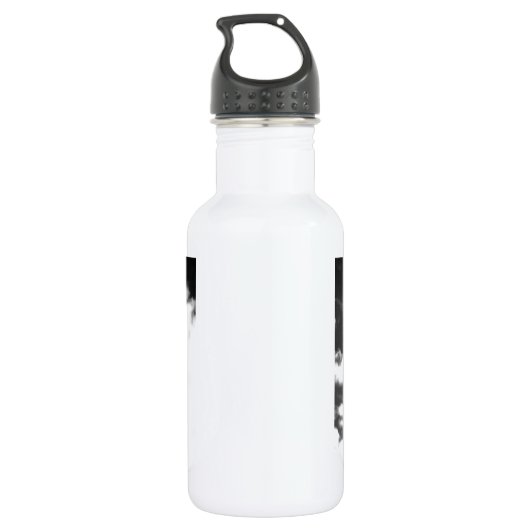 Zwart-wit Vrijheidsbeeld Waterfles (Achterkant)