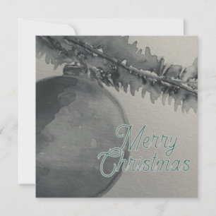 Zwart-wit vrolijke kerst Kaart