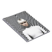 Zwart-wit Vrouw illustratie Notitieboek (Rechterzijde)