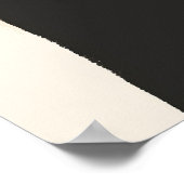 Zwart-wit Vrouw Portret Rode Zon Poster (Hoek)